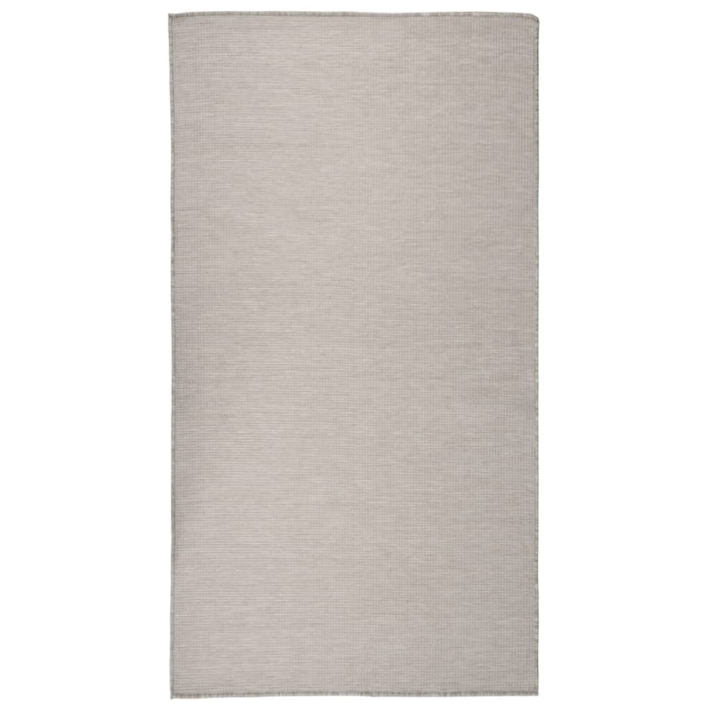 Alfombra De Exterior De Tejido Plano Gris Claro 80x150 Cm_1