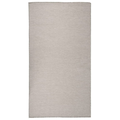 Alfombra De Exterior De Tejido Plano Gris Claro 80x150 Cm_1