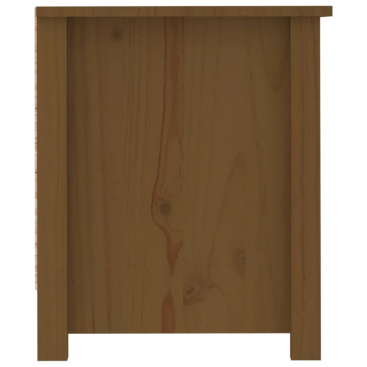 Armario Zapatero Madera Maciza Pino Marrón Miel 110x38x45,5cm / Vetonek_0