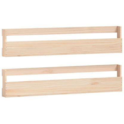 Estantes Para Zapatos De Pared 2 Uds Madera De Pino 110x9x23 Cm / Vetonek_0