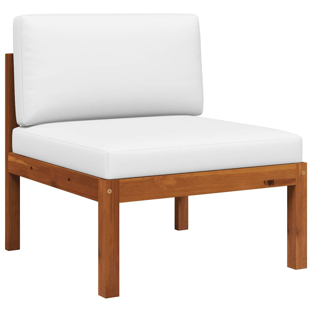 Vidaxl Conjunto De Jardín De 2 Piezas Con Cojines De Madera De Acacia Y Cuerda_4