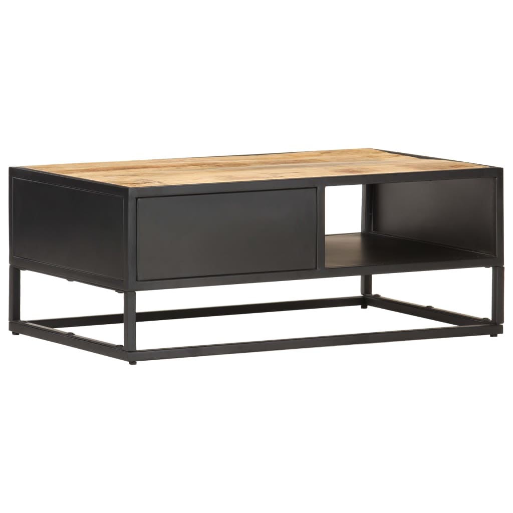 Mueble De Tv Puerta Tallada Madera De Mango Rugosa 90x55x36 Cm_2
