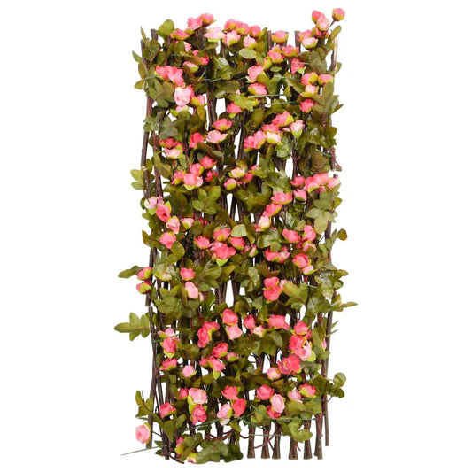 Enrejado Expansible Hiedra Artificial Rosa 5 Uds 180x60 Cm / Vetonek_0