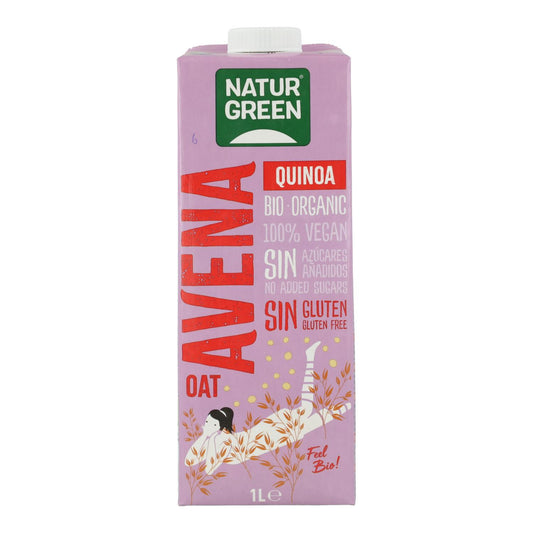 Bebida de Avena y Quinoa Bio Sin Gluten NaturGreen 1 L