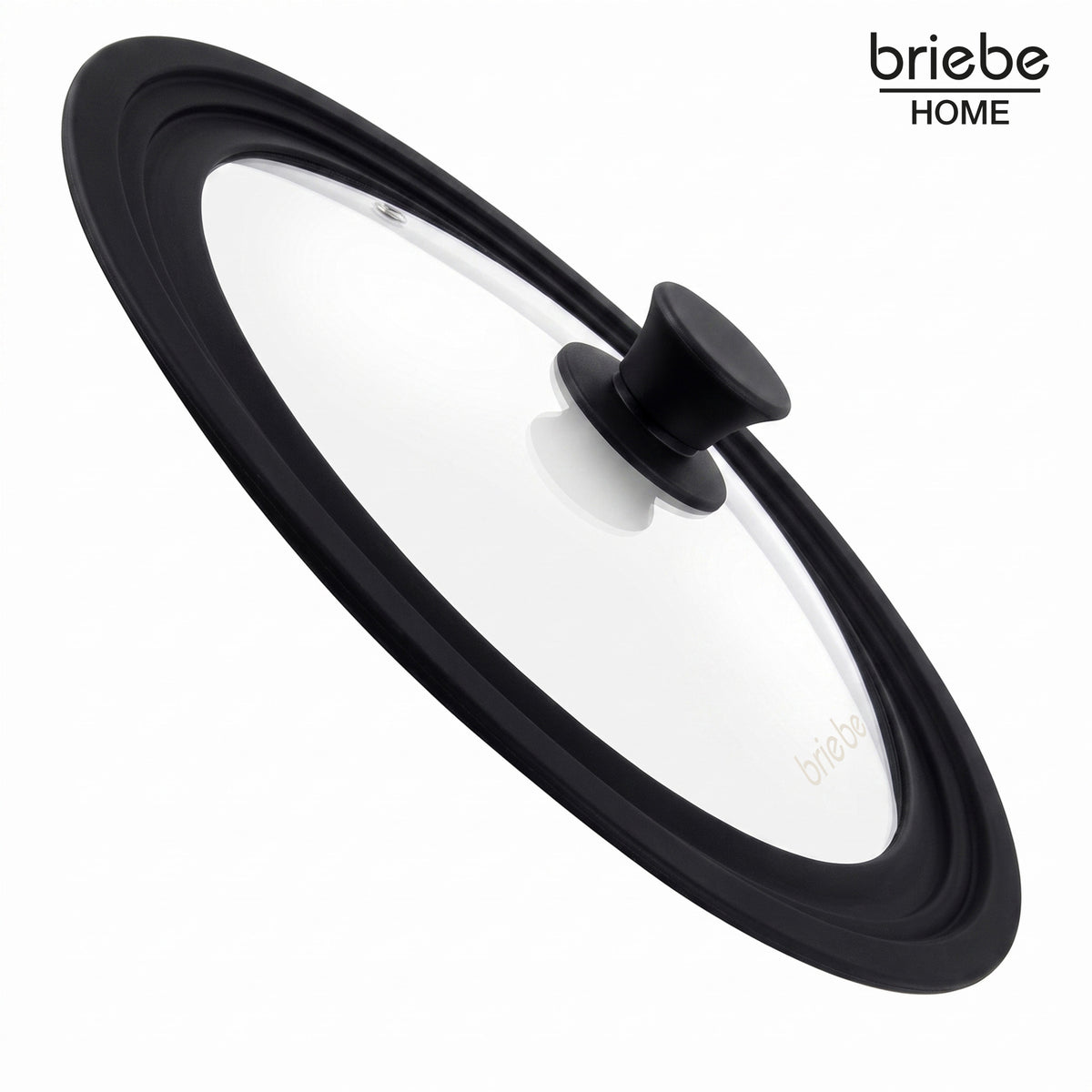 Briebe Totalid Tapa De Sartén Universal Con Borde De Silicona Y Cristal Templado, Multidiámetro 16-18-20 Cm_3