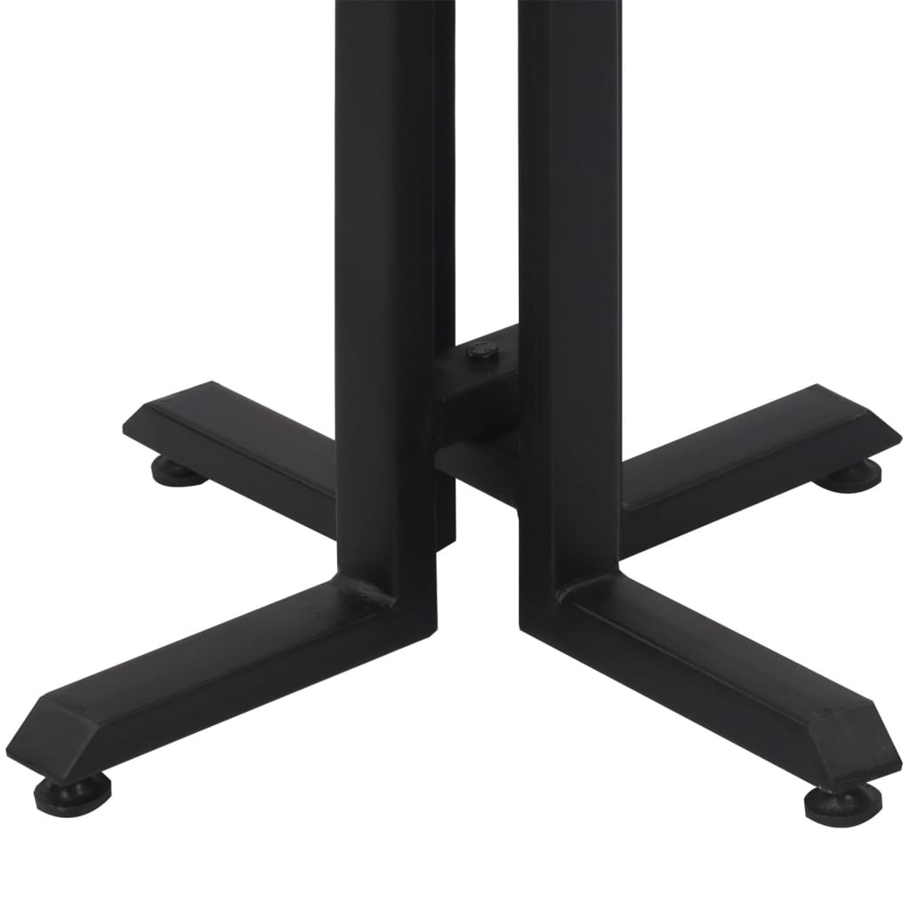 Mesa De Terraza Redonda Teca Reciclada Maciza Ø55x76 Cm_4