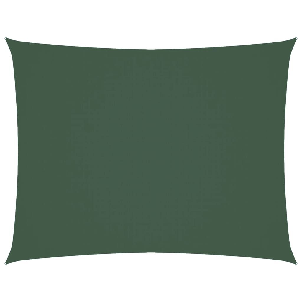 Vidaxl Toldo De Vela Rectangular Tela Oxford Verde Oscuro 4x6 M_0