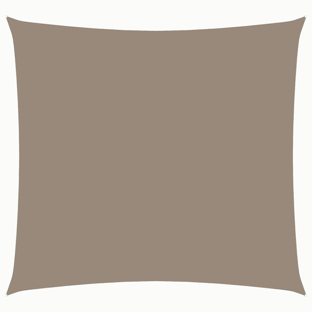 Vidaxl Toldo De Vela Cuadrado Tela Oxford Gris Taupe 5x5 M_0