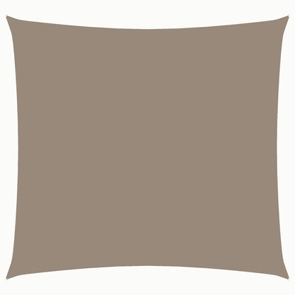 Vidaxl Toldo De Vela Cuadrado Tela Oxford Gris Taupe 5x5 M_0