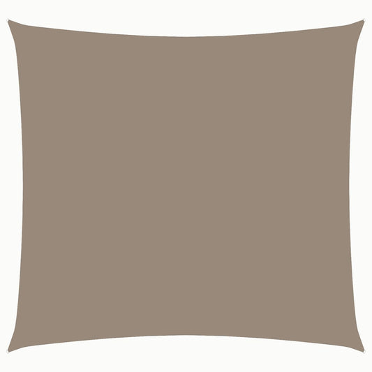Vidaxl Toldo De Vela Cuadrado Tela Oxford Gris Taupe 5x5 M_0
