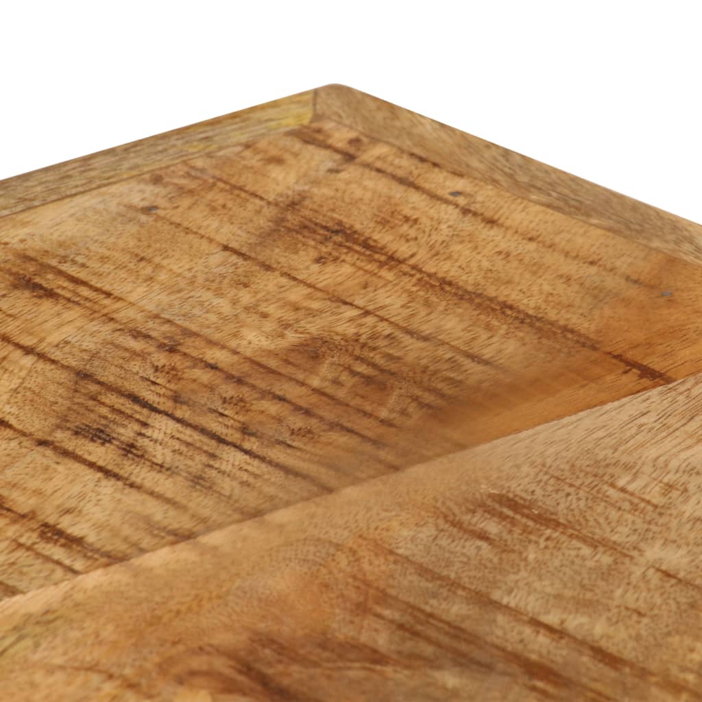 Mesa De Centro De Madera Maciza De Mango 90x45x35 Cm_3