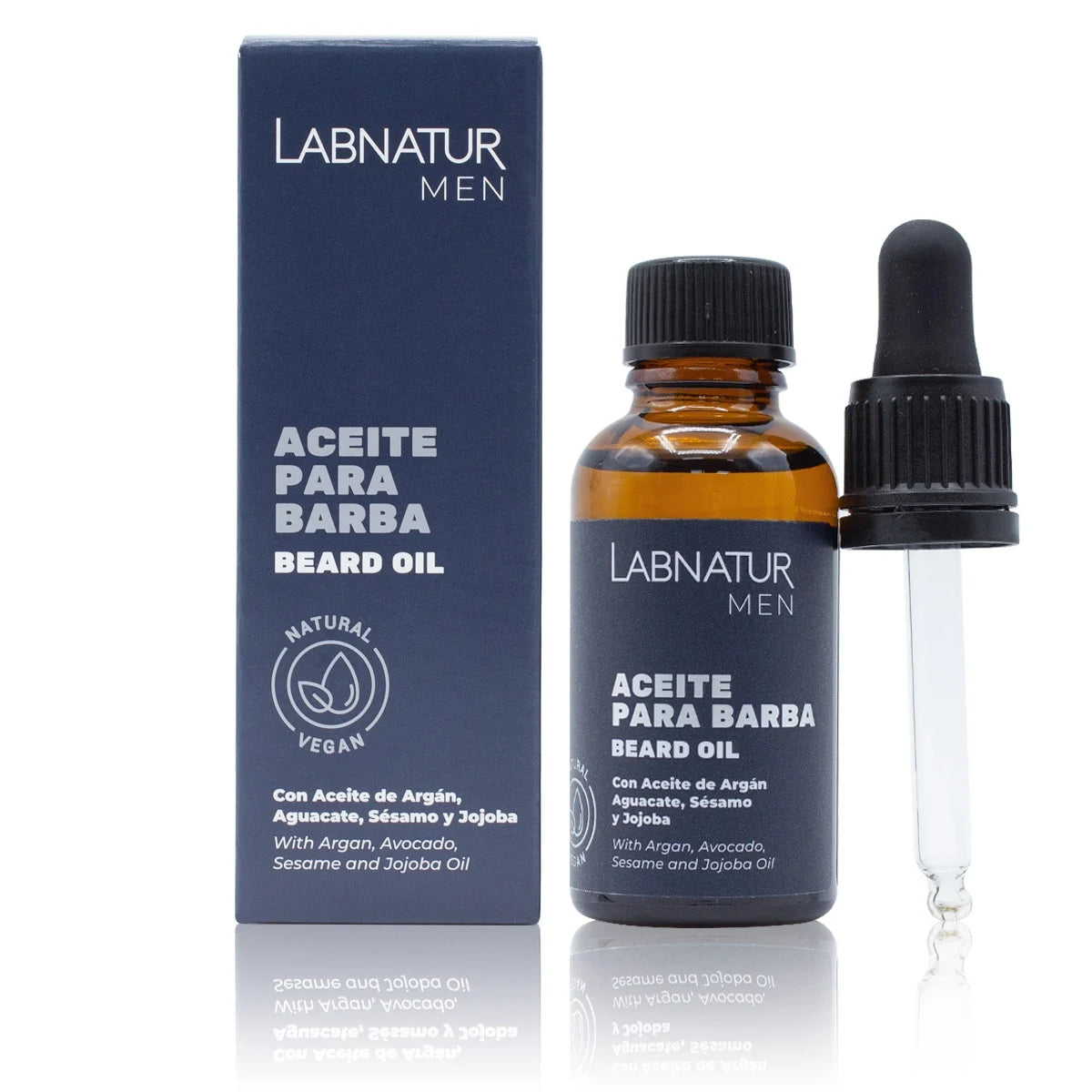 Aceite Para Barba Labnatur | Nutrición Y Suavidad Del Vello Facial | Cuidado Masculino | Brillo Y Control | 30 Ml_0