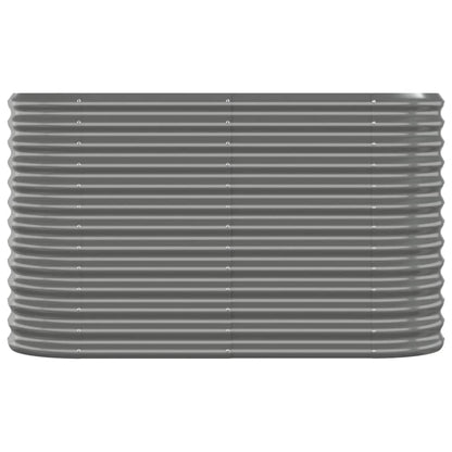 Jardinera Arriate Acero Galvanizado Gris 114x40x68 Cm_2