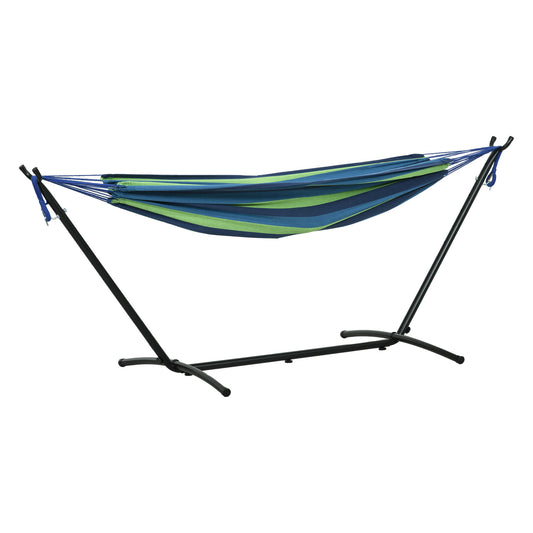 Outsunny Hamaca Con Soporte 310x117 Cm Hamaca De Camping Con Bolsa De Transporte_0