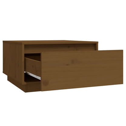 Mesa De Centro Madera Maciza De Pino Marrón Miel 55x56x32 Cm_2