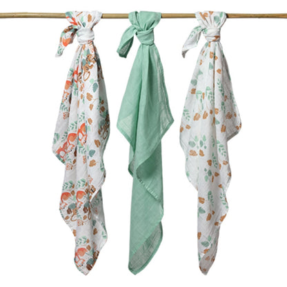 Pack 3 Muselinas Algodón 70x70 Cm Selva_1