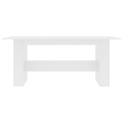 Mesa De Comedor De Madera De Ingeniería Blanco 180x90x76 Cm_2