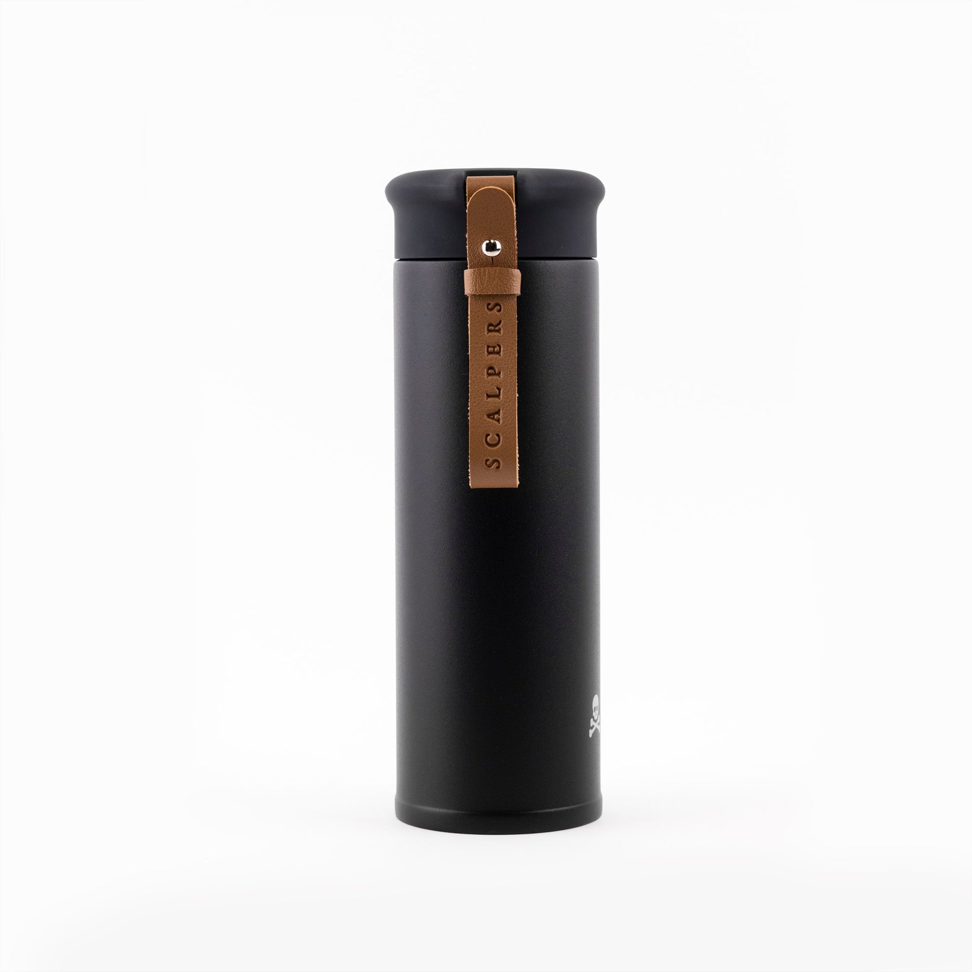 Botella De Agua En Acero Inoxidable Con Tapón De Rosca 500ml Negro Scalpers Home_4