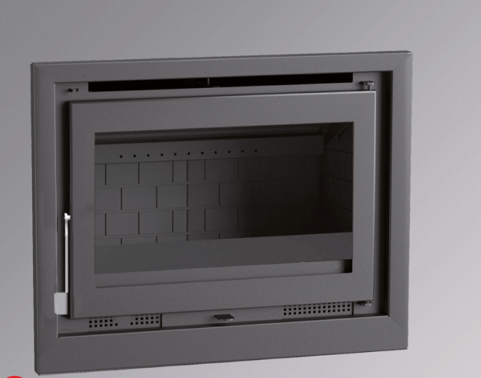 BRICOSOL Insertable de leña con turbinas FM Modelo IT-170 F Interior Fundición_0