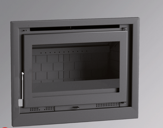 BRICOSOL Insertable de leña con turbinas FM Modelo IT-170 F Interior Fundición_0