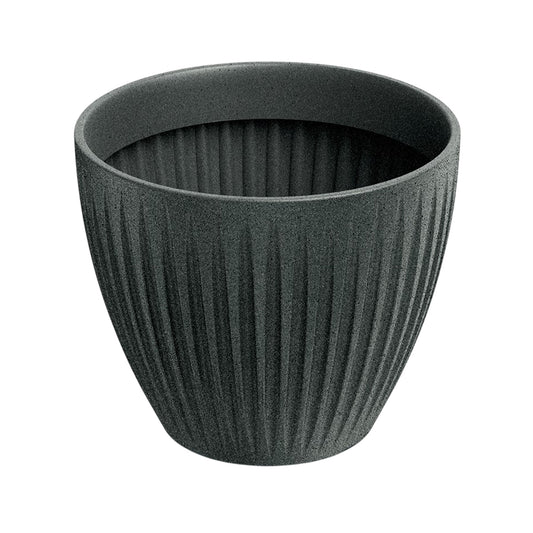Maceta Latia Round Ø30x25 Grafito Granito