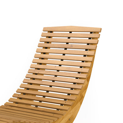 Outsunny Pack De 2 Sillas Mecedoras De Jardín De Madera Plegables Natural_4