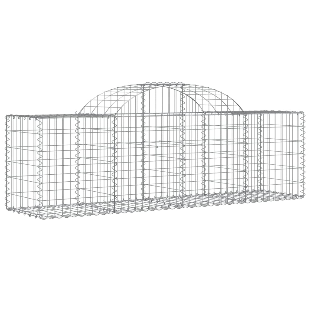 Cestas De Gaviones 30 Uds Forma De Arco Hierro 200x50x60/80 Cm_2