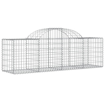 Cestas De Gaviones 30 Uds Forma De Arco Hierro 200x50x60/80 Cm_2