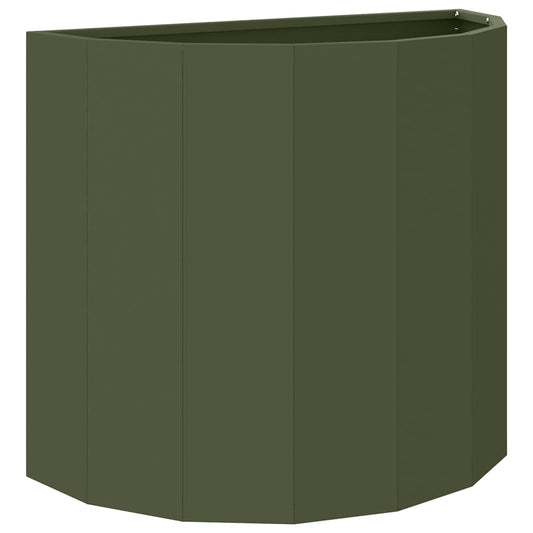 Jardinera Verde Oliva 60 X 30 X 50 Cm Acero_0