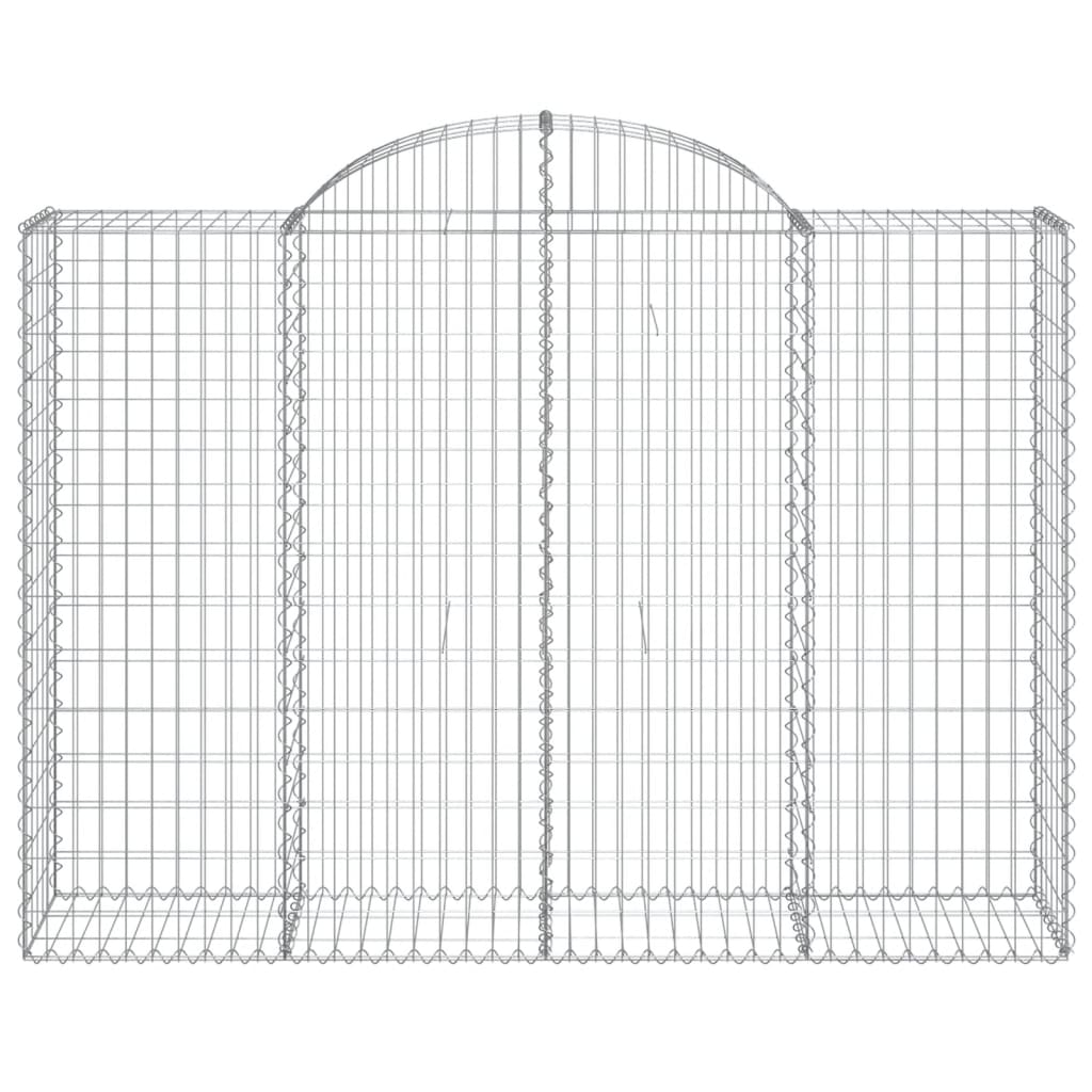 Cestas Gaviones 11 Uds Forma De Arco Hierro 200x50x140/160 Cm_3