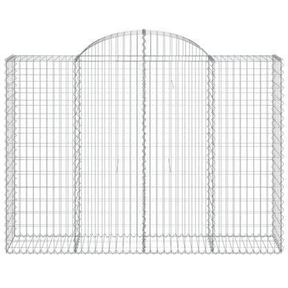 Cestas Gaviones 11 Uds Forma De Arco Hierro 200x50x140/160 Cm_3