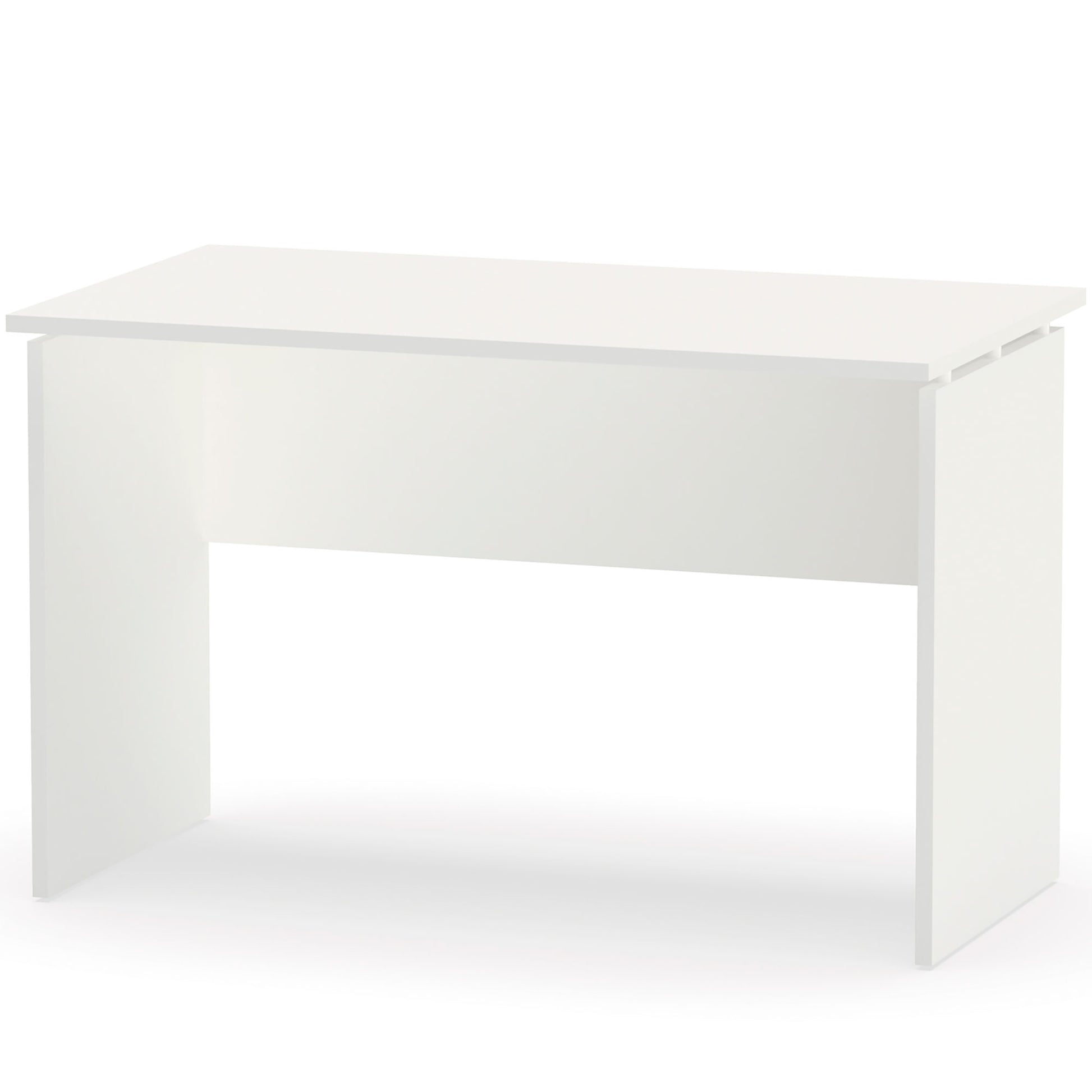 Escritorio, Mesa De Ordenador Oficina, Estudio 76 X 120 X 68 Cm, Despacho, Habitación, Desk, Briebe, Zenith, Blanco