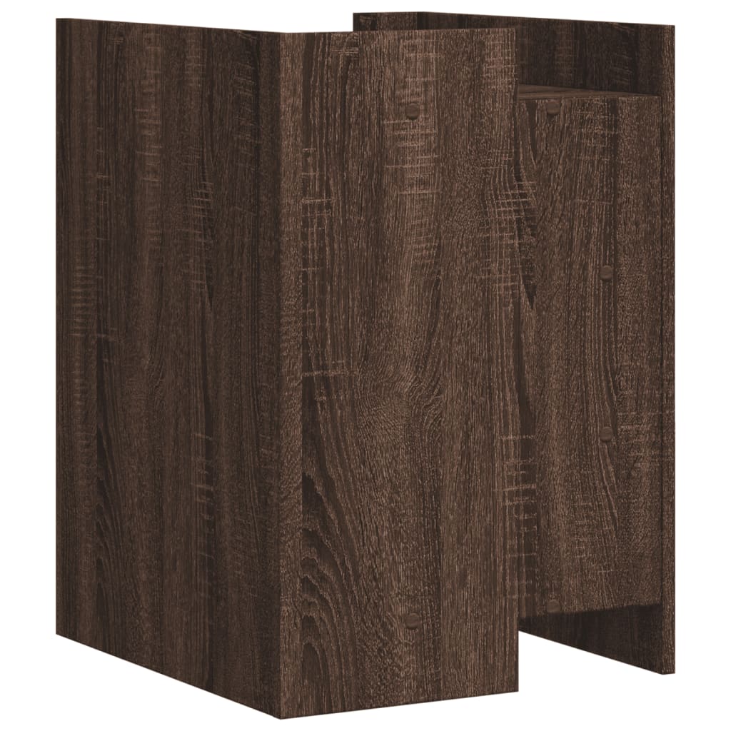 Mesita De Noche Madera De Ingeniería Marrón Roble 45x50x65 Cm_4