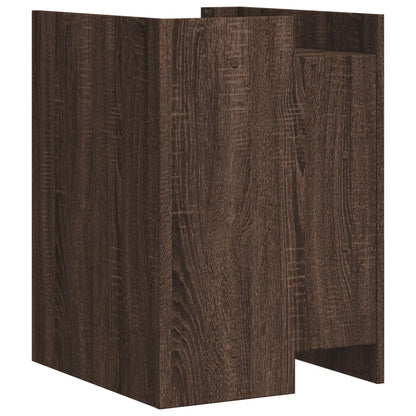 Mesita De Noche Madera De Ingeniería Marrón Roble 45x50x65 Cm_4
