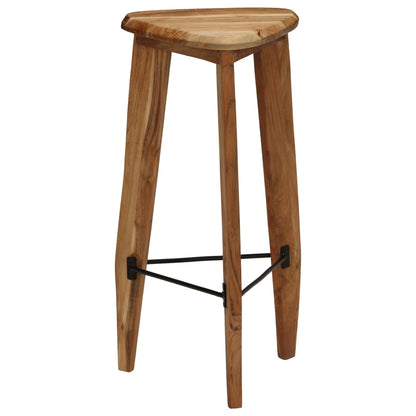 Taburetes De Cocina 2 Unidades Madera Maciza De Acacia_0