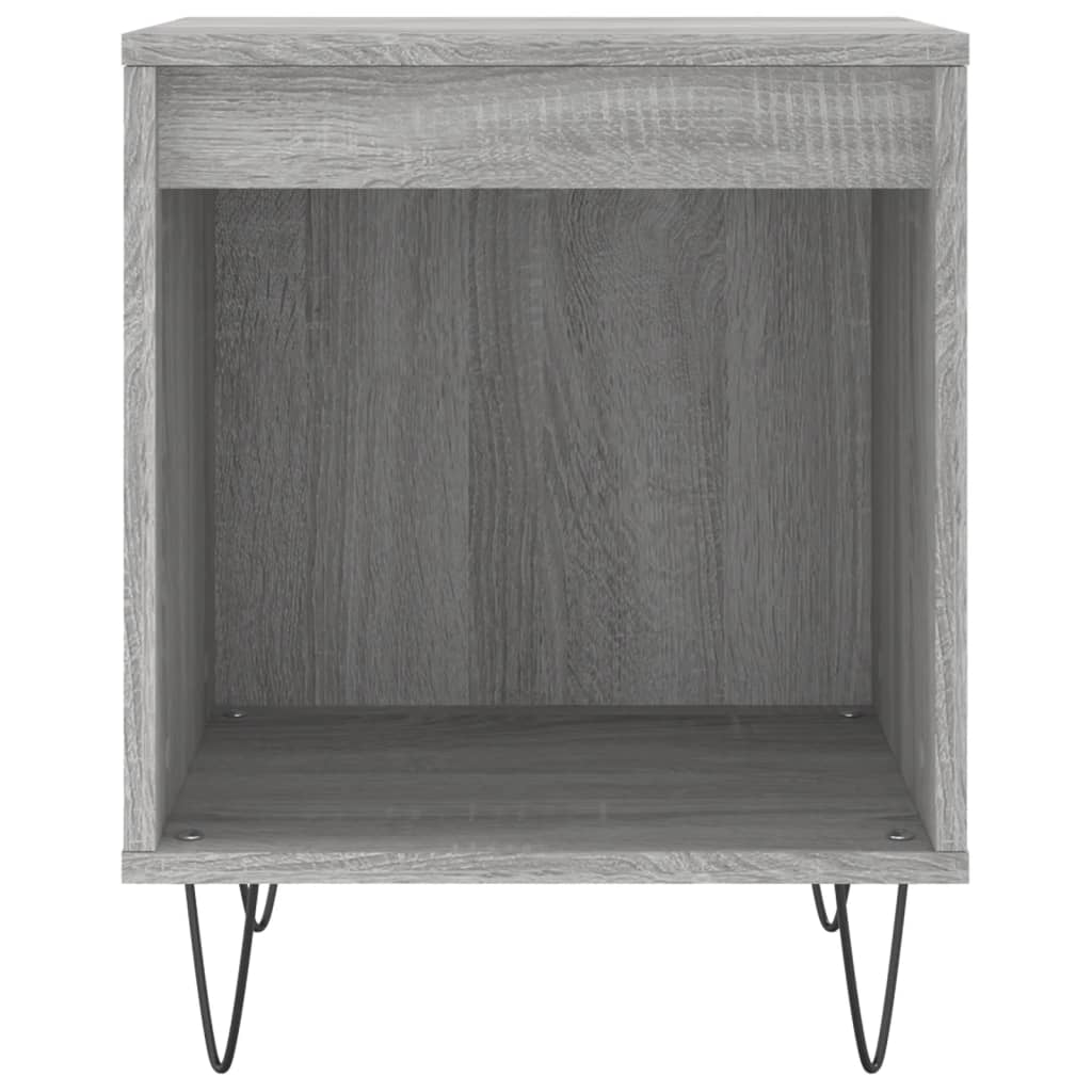Mesita De Noche Madera De Ingeniería Gris Sonoma 40x35x50 Cm_2