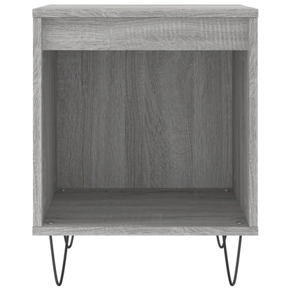 Mesita De Noche Madera De Ingeniería Gris Sonoma 40x35x50 Cm_2