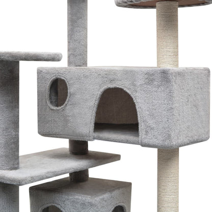 Vidaxl Rascador Para Gatos Con Poste Rascador De Sisal 125 Cm Gris_2
