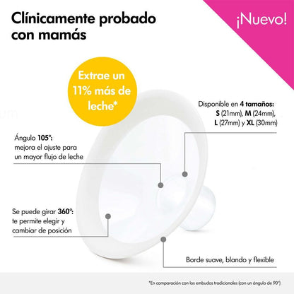 Embudo de extracción Personalfit  Meleda 36mm talla XXL