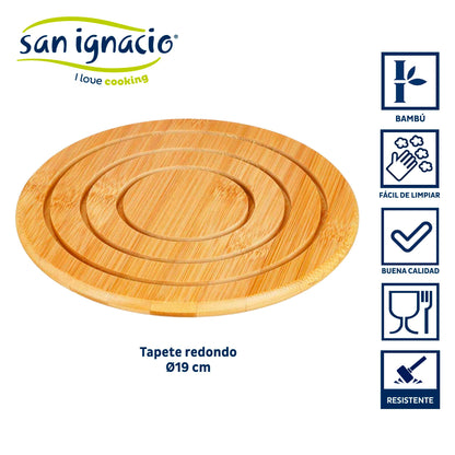 Tapete Redondo Bambu Colección Kinvara_1