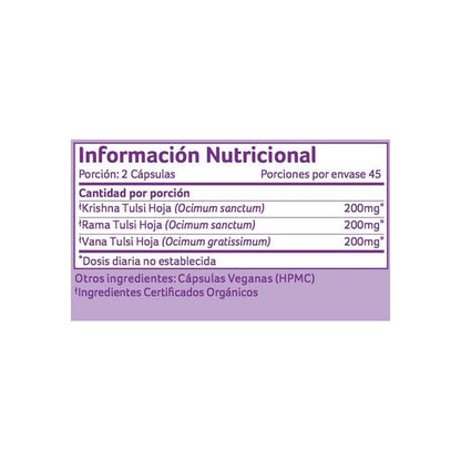 Tulsi Organic India 90 caps