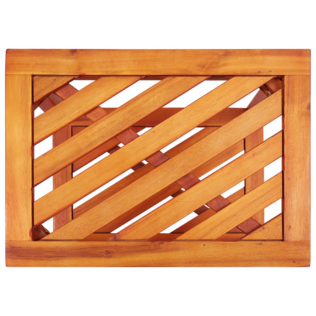 Mesa Auxiliar De Madera Maciza Acacia 45x33x45 Cm_2