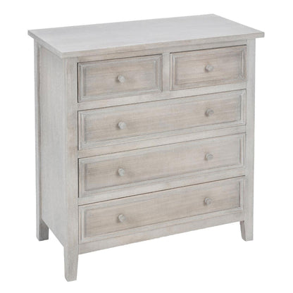 Wellhome Caja 5 Cajones Madera Blanqueada_0