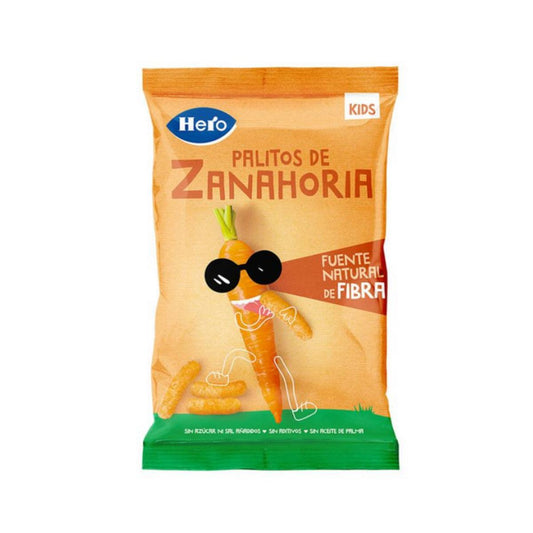 Palitos de zanahoria  30 g-Hero Kids Snacks de gusanitos de zanahoria, 30 g. Hero