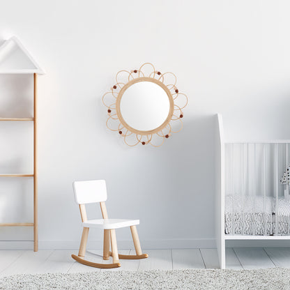 Wellhome Espejo De Ratán Campagne D.38cm