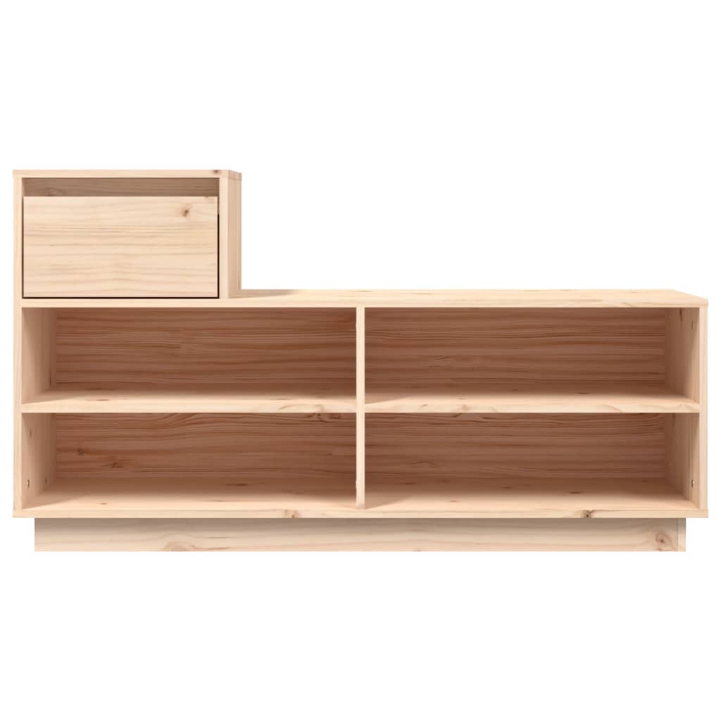 Mueble Zapatero De Madera Maciza De Pino 110x34x61 Cm / Vetonek_1
