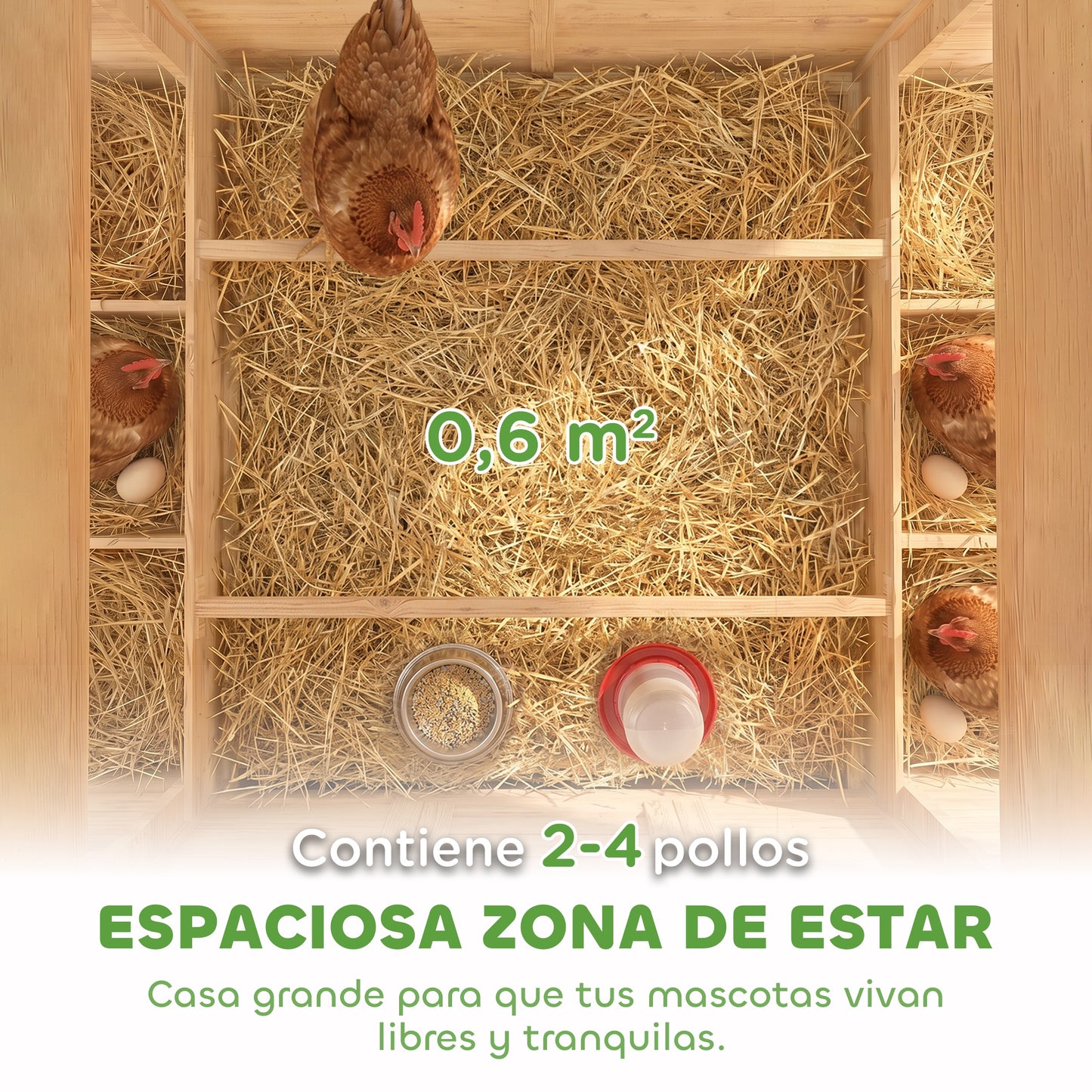 Pawhut Gallinero De Madera Para Exterior_3