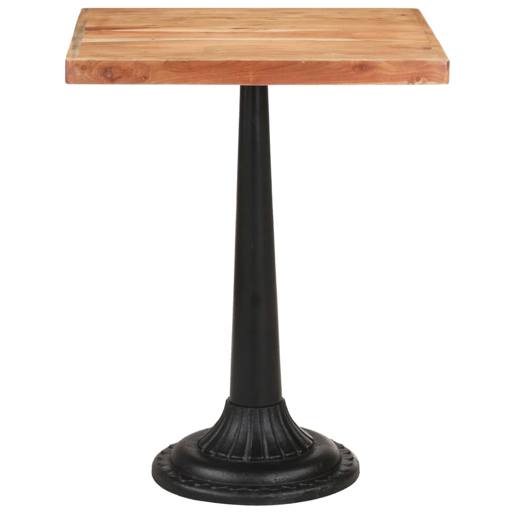Mesa De Bistró Madera Maciza De Acacia 60x60x76 Cm_0