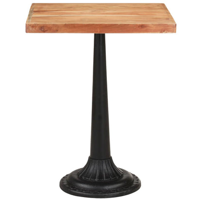 Mesa De Bistró Madera Maciza De Acacia 60x60x76 Cm_0