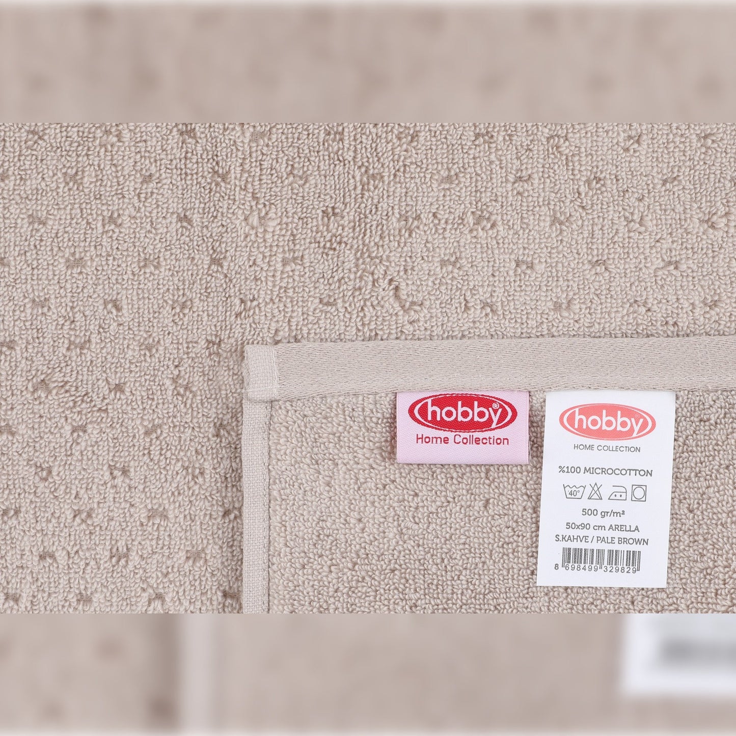 Juego De Toallas De Mano (2 Piezas) Marrón Claro_5